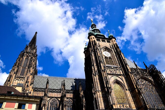 Prague DeLuxe Tour: Views, Hidden Gems, Tastings & River Cruise - Prague Castle and the exterior of St. Vitus Cathedral