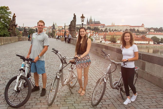 Prague E-Bike City Tour with A Local Guide - Charles Bridge from above and from the river