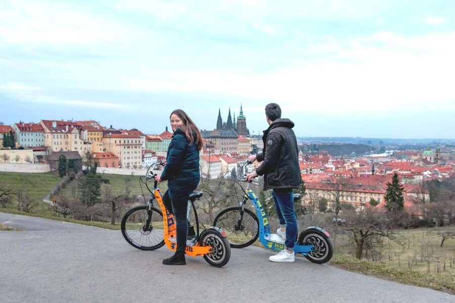 Prague: E-Bike/E-Scooter Viewpoint Tour - Petřín Hill and Prague’s spires