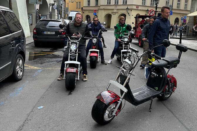 Prague E-Scooter Adventure: Fun & Easy Sightseeing 3Hours Tour - The National Theatre, Wimmerova Fountain, and Wenceslas Square