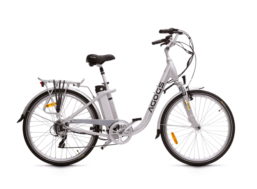Prague Electric Bike Rental - Crossing the Vltava on Charles Bridge