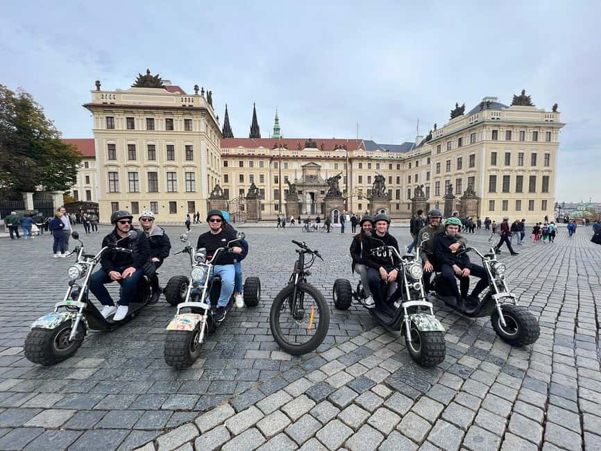 Prague: Electric Trike Viewpoints Tour - Franz Kafka Museum and the unusual statue