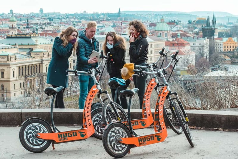 Prague: Fat Tire or Regular Scooter Tour with A Local Guide - From Štvanice Island to Letná’s big views