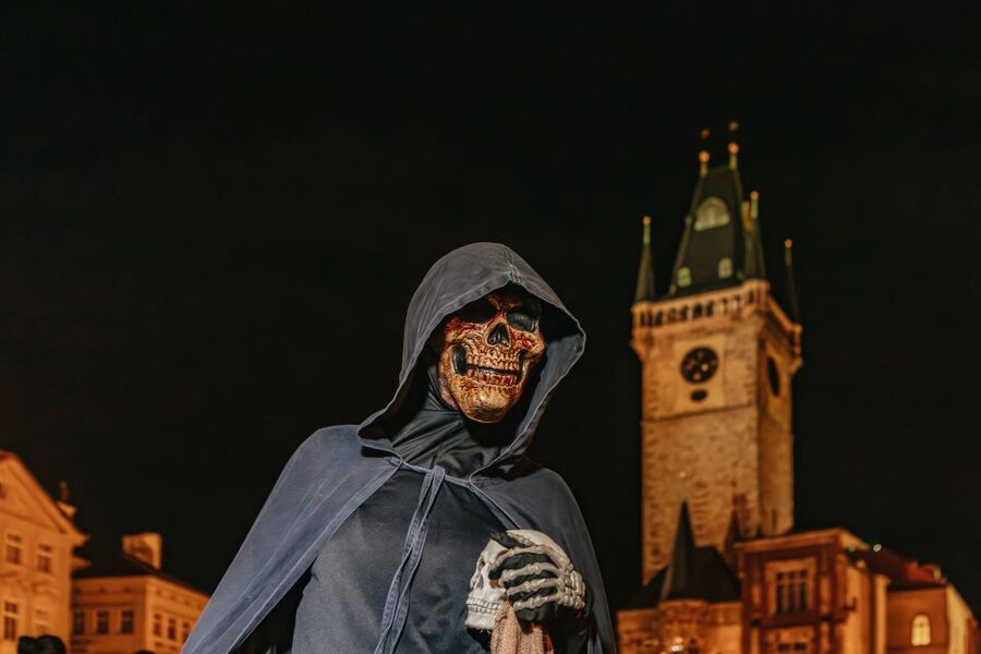 Prague: Ghost Walking Tour Where Legends Come To Life - Old Town Square under the medieval towers