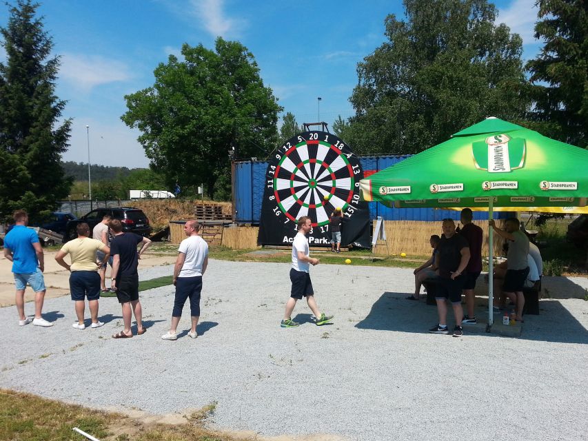 Prague: Giant Football Darts Game with Round of Beers & BBQ - Is $88 a fair price?