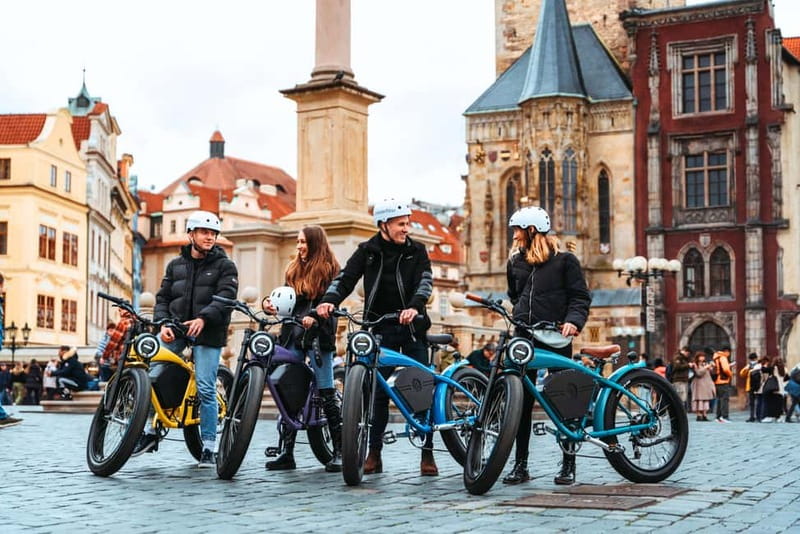 Prague: Grand City Tour on Fat e-Bike - Lennon Wall and the ride back to Saská