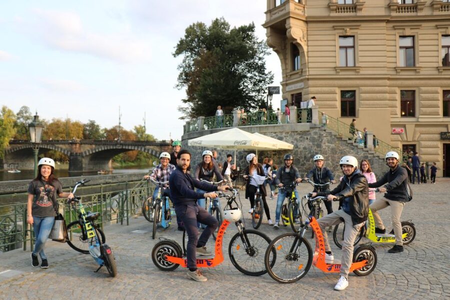Prague: Grand Segway and eScooter Live Guided City Tour - Letná and the giant metronome