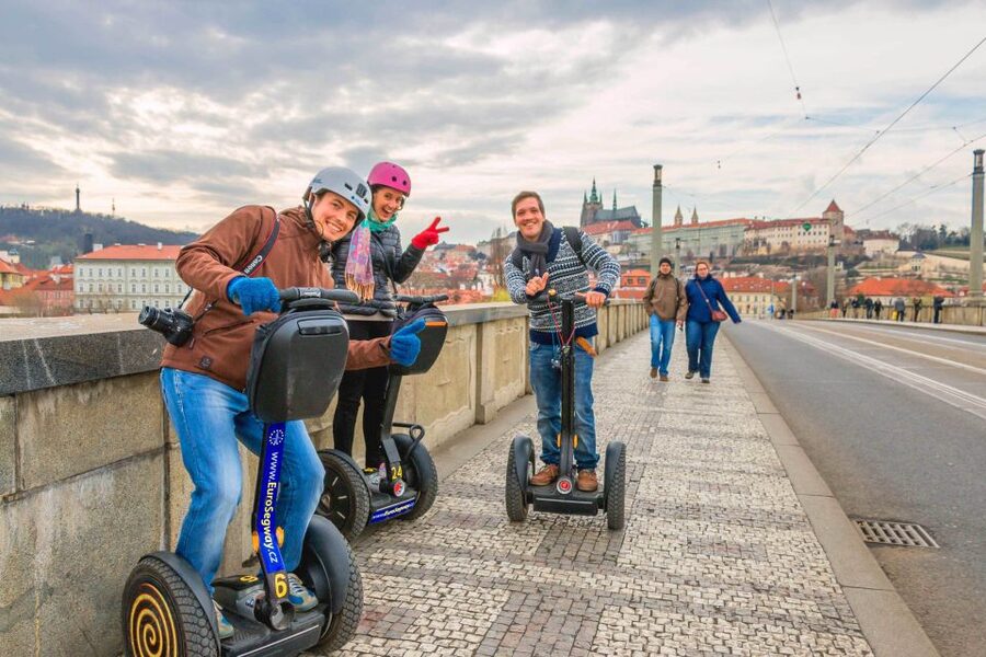 Prague: Grand Segway and eScooter Live Guided City Tour - Charles Bridge and Lesser Town without the long walk