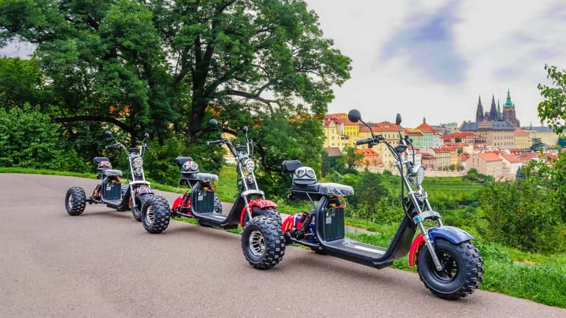 Prague: Guided Sightseeing Tour by Electric Trike - Letná Park and the giant metronome