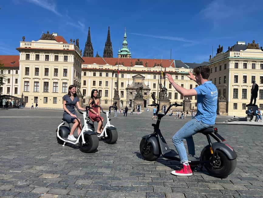 Prague Highlights: Segway & E-Scooter Tour with Taxi Pick-Up - Starting with Letná Park and Prague views