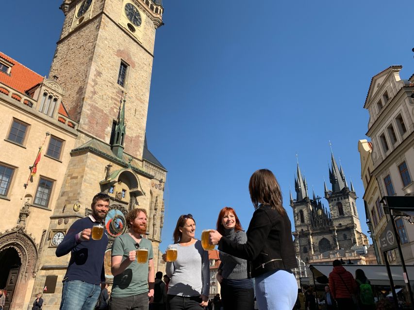 Prague: Historic Pubs Tour with Drinks - Four Prague pubs, with the city between them