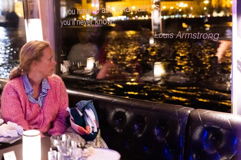 Prague: Jazz Boat Cruise with Live Concert and Optional Meal - Choosing the three-course dinner