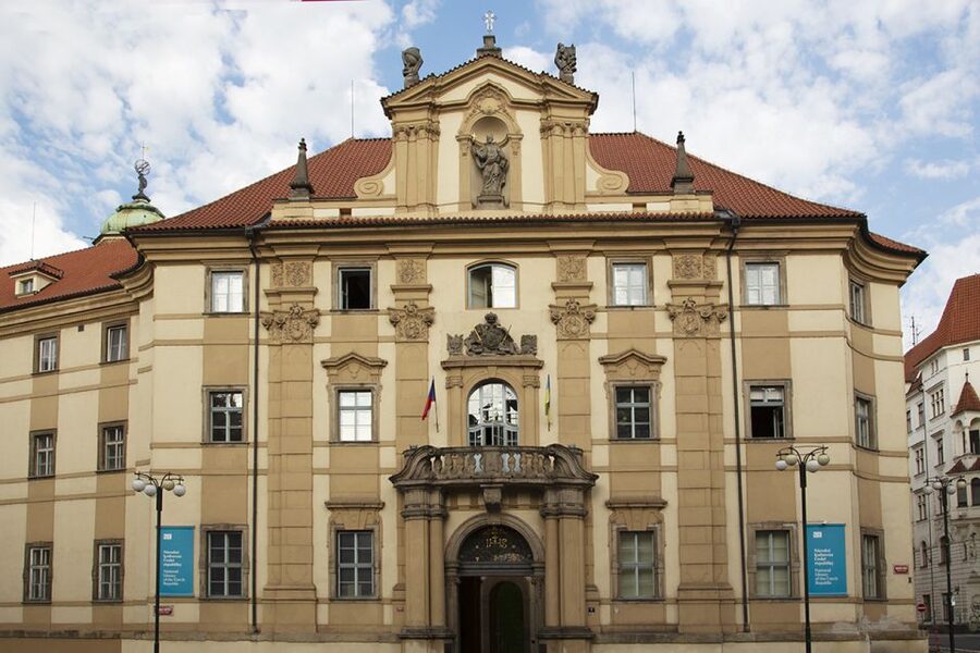 Prague: Klementinum Library & Astronomical Tower Guided Tour - The Baroque Library seen through a doorway