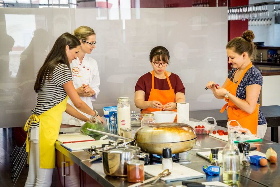 Prague: Market Tour and Traditional Czech Cooking Class - Preparing bramboračka and other Czech starters