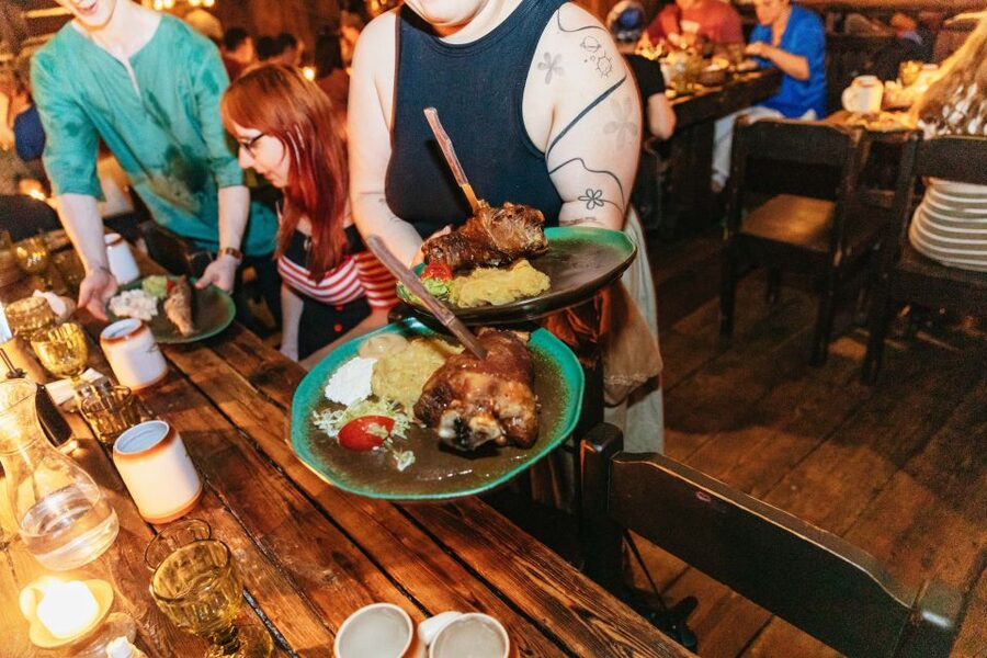 Prague: Medieval Dinner with Unlimited Drinks - A show built around swords, music, and dance