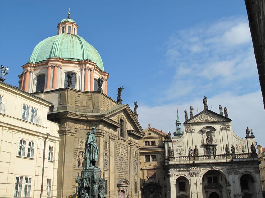 Prague: Old Town Guided Walking Tour and City Boat Ride - Wenceslas Square and National Avenue