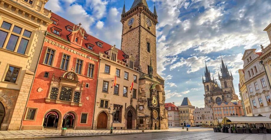 Prague: Old Town, Jewish Quarter & Astro Clock Walking Tour - Entering Old Town through Prague’s historic streets