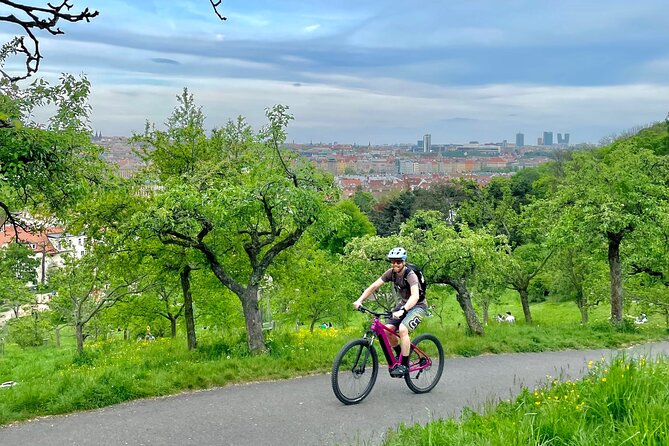 Prague on E-Bike: Explore Greater Downtown Parks & Epic Views - Letna Park and the included beer