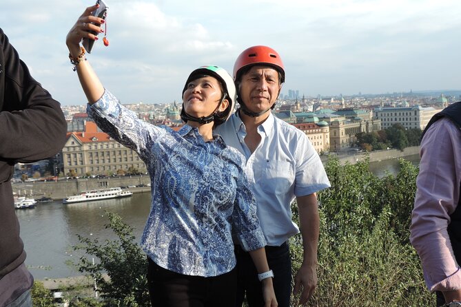 Prague Panoramic Views e-bike and e-Scooter guided Tour - The Metronome viewpoint