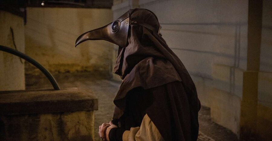 Prague: Plague Doctor Old Town History Walking Tour - Old Town Square, with the crowds included