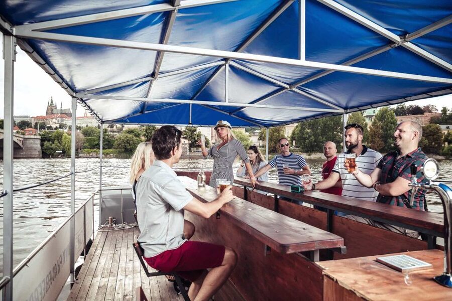 Prague: Private Cycle Boat River Tour with Beer or Prosecco - A different way to see Prague from the Vltava