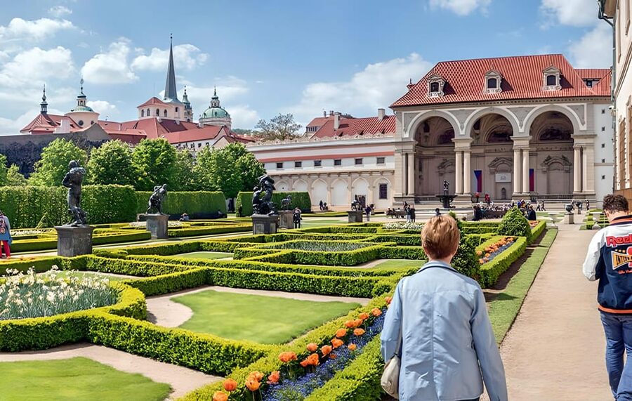 Prague Renaissance and Baroque Gardens Walking Tour - Wallenstein Garden’s peacocks and mythic fountains
