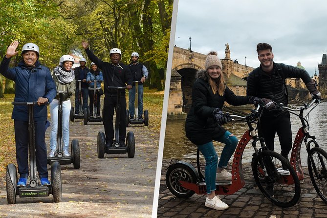 Prague Segway & E-Scooter Grand City Tour - Starting at Ecotours and learning the controls