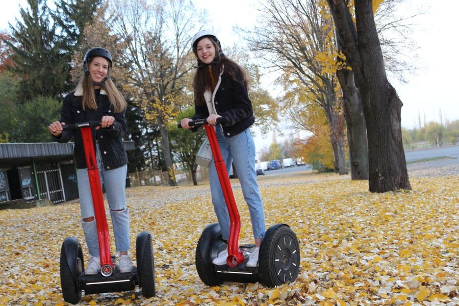 Prague Segway Tour with Oldest Monasteries and Free Taxi - Getting comfortable on the Segway