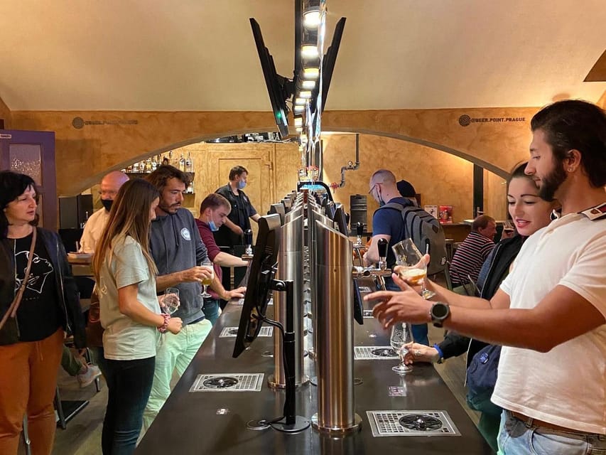 Prague: Self-Pour Czech Beer-Tasting Experience - Food that turns a tasting into a meal