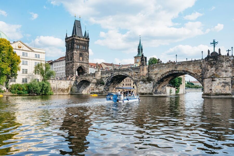 Prague: Swimming Beer Bike on A Cycle Boat - Key points at a glance