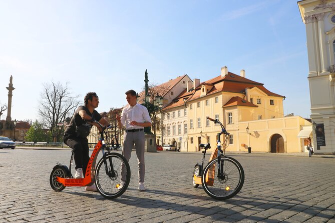 Prague Trike & e-Scooter Tour: Castle Viewpoints & Charles Bridge - Strahov Monastery and a brewery pause