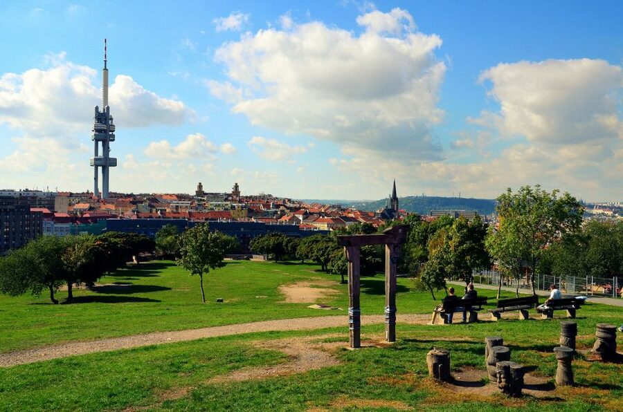 Prague TV Observatory Tower Audio Guide with Online Ticket - Getting to the Entrance at Mahlerovy Sady