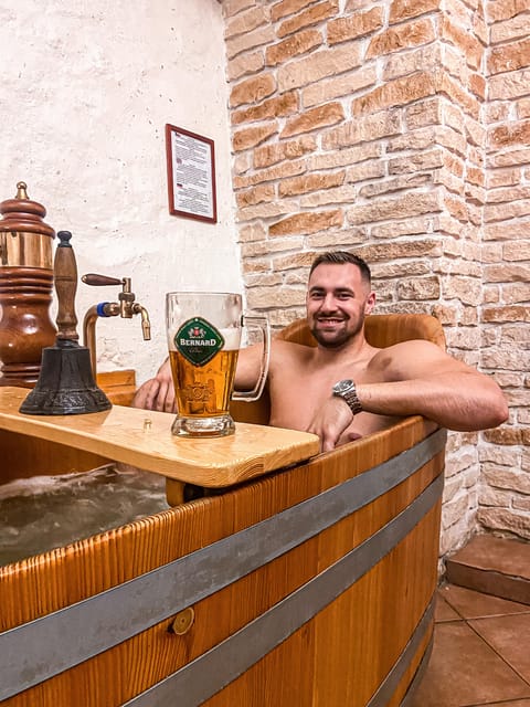 Prague: Ungelt Bernard Beer Spa with Beer & Optional Massage - Finding the Bernard spa inside Ungelt