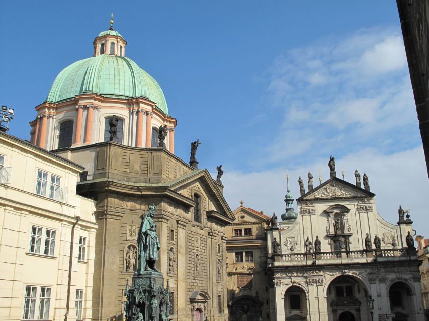 Prague: Vintage Car Ride and Walking Tour - Crossing Charles Bridge