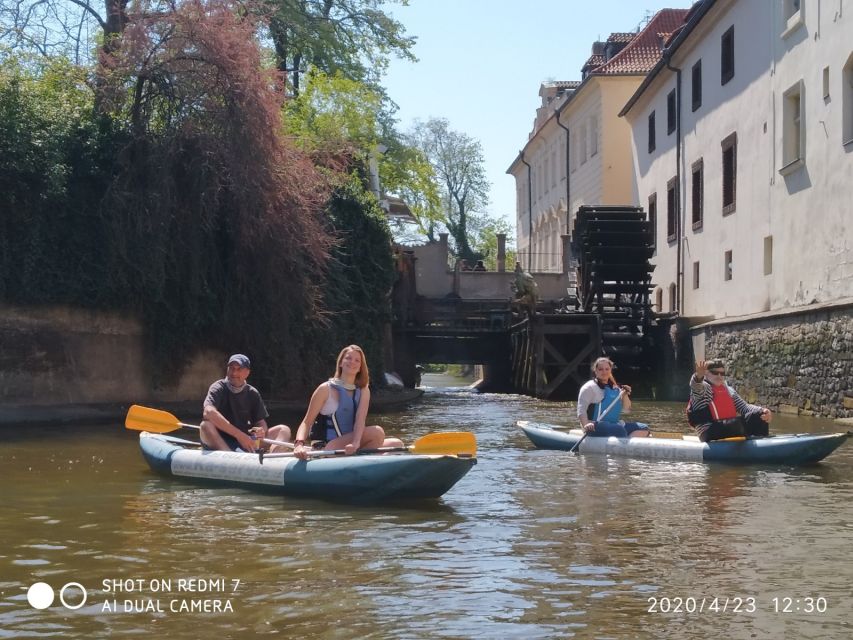 Prague: Vltava River Guided Canoeing Tour - The garden pub by Vysehrad