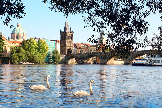 Prague Vltava River Lunch Cruise - Prague Castle rising above the river