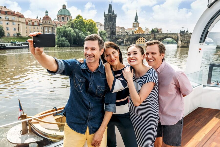 Prague: Vltava River Sightseeing Cruise - Commentary, maps, and the quiet pace