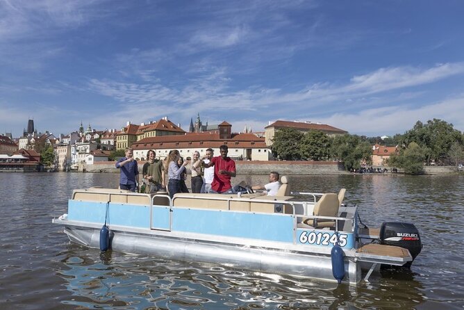 Private Boat Cruise With Unlimited Beer - Looking up at Prague Castle from the river