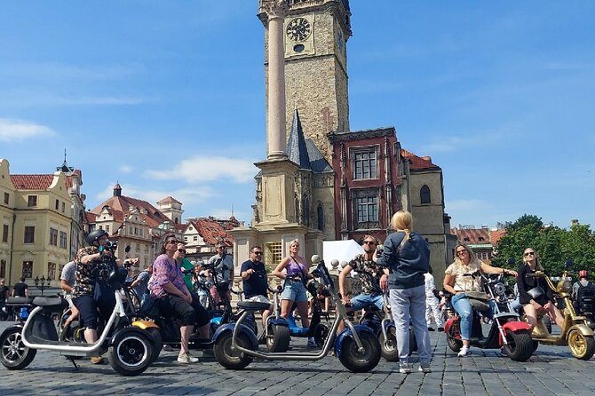 Private live-guided E-Scooter TOURS around Prague - Wenceslas Square and the Powder Gate
