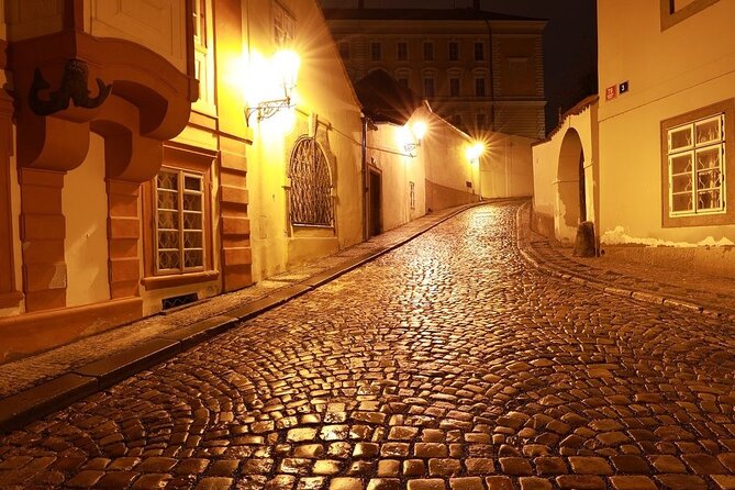 Private Photography Tour of Prague by Night - Walking downhill through Mala Strana