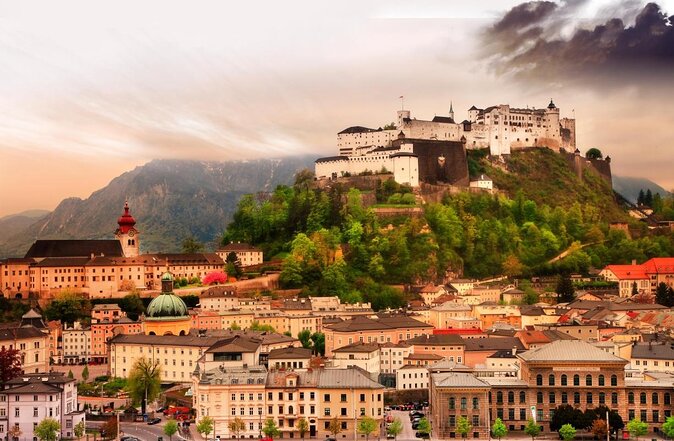 Private Prague to Salzburg luxury car via Cesky Krumlov 5<em> guide – Key points at a glance’ /></p>
<ul>
<li><strong>A private Prague to Salzburg transfer:</strong> Your own party travels in an air-conditioned vehicle, with pickup in Prague and drop-off at your Salzburg address.</li>
<li><strong>Cesky Krumlov is the main event:</strong> Explore the castle grounds, gardens, viewpoints, historic center, churches, old houses, and a medieval tavern lunch.</li>
<li><strong>Hluboka Castle adds a striking first stop:</strong> See the Tudor-inspired neo-Gothic exterior and gardens, with interior visits available at extra cost when open.</li>
<li><strong>Budvar gives beer fans a short bonus stop:</strong> At the original Budweiser Budvar brewery, you can visit the visitor center and taste or buy beer independently.</li>
<li><strong>Food and small comforts are covered:</strong> Lunch with a main dish and drink, coffee or tea, cake, and a half-liter bottle of water per person are included.</li>
<li><strong>The price buys convenience as much as sightseeing:</strong> At $613.11 per person, this makes the most sense for couples, families, and small groups who value a private transfer and guide.</li>
</ul>
<h2 id="why-this-route-works-better-than-a-plain-transfer">Why this route works better than a plain transfer</h2>
<p><img width="669" height="446" decoding="async" src=