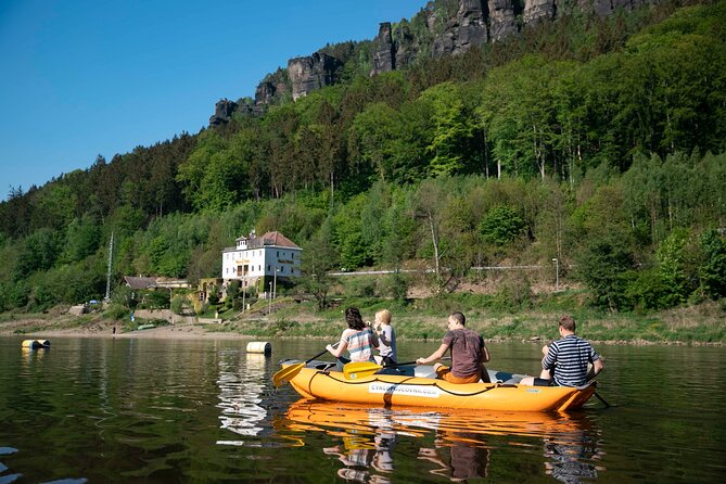 Rafting from Děčín to Bad Schandau and back on bikes - Through Bohemian and Saxon Switzerland