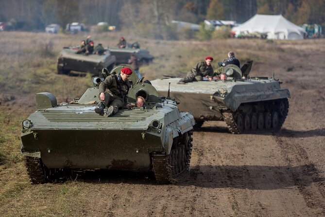 Ride in a BMP tank and military garage tour Prague - What the two-hour format means