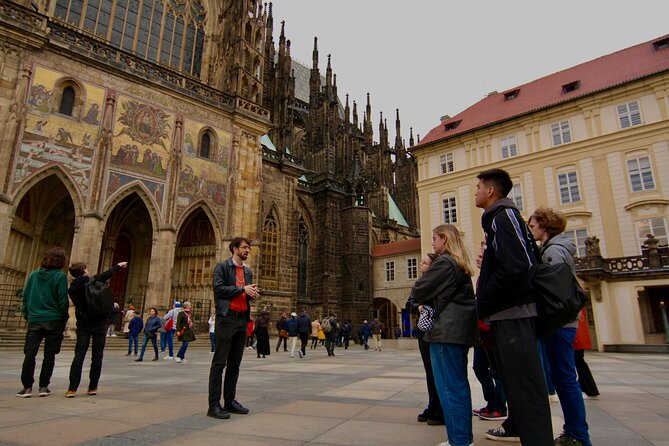 Royal Splendor Unveiled Private Prague Castle Interior Tour - The Third Courtyard and the cathedral from outside