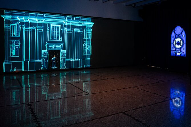 Spiritual Prague: An Exhibition - Blue Flower inside Hybernia Theatre