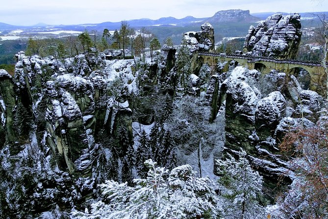 Terezin & Bohemian Switzerland from Prague: Bastei, Narnia & Café - Litoměřice and a well-timed coffee break