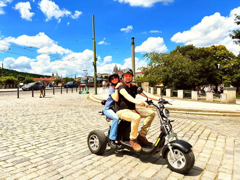 The best Trike Bike Prague city tour - John Lennon Wall and Kampa Island