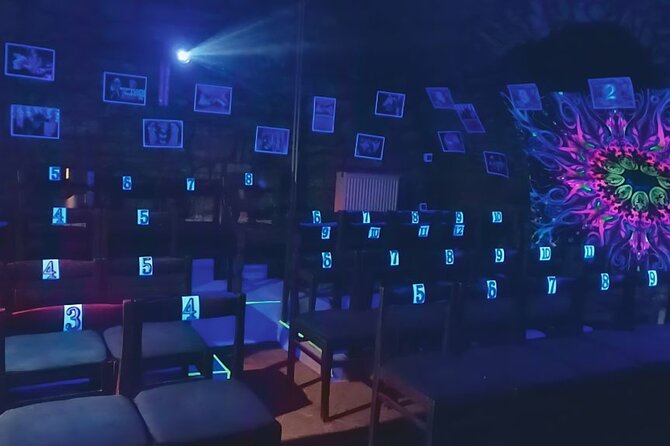 Underground Black Light Theatre Interactive Show in Prague - Music does much of the storytelling
