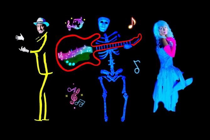 Underground Black Light Theatre Interactive Show in Prague - The 8:30 pm start fits a Prague evening