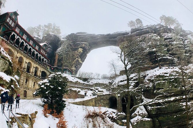 Winter Fairytale The BEST of Bohemian & Saxon Switzerland Hiking Tour - Hrensko and a Czech lunch break
